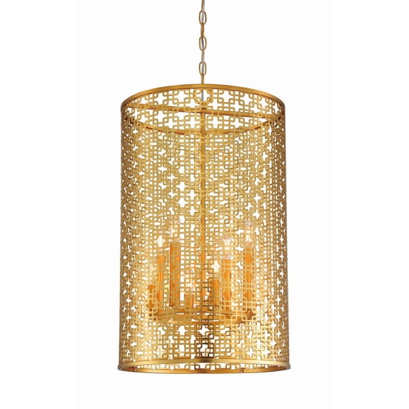 N7787-248-Minka Metropolitan-Blairmmor - 16.5 Inch Eight Light Pendant -Traditional Installation