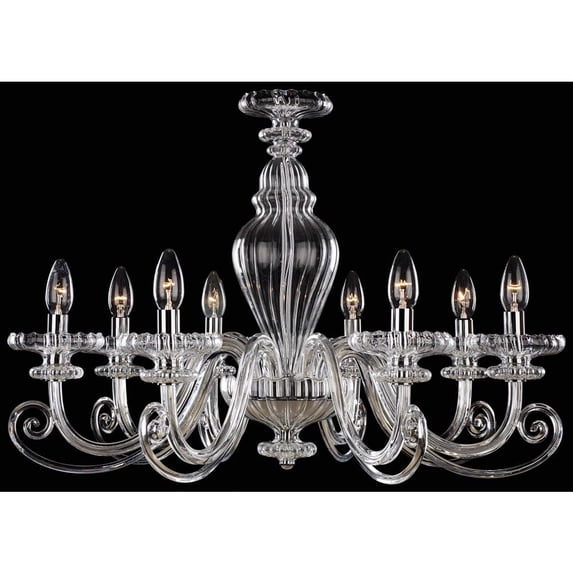 Minka Metropolitan - Eight Light Chandelier -Traditional Installation -