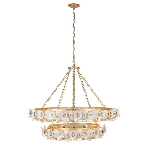 Minka Metropolitan - Niu - 22 Light 2-Tier Chandelier-31.63 Inches Tall and 39