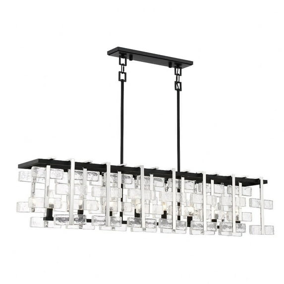 Minka Metropolitan - Painesdale - 8 Light Island-12.25 Inches Tall and 55.5