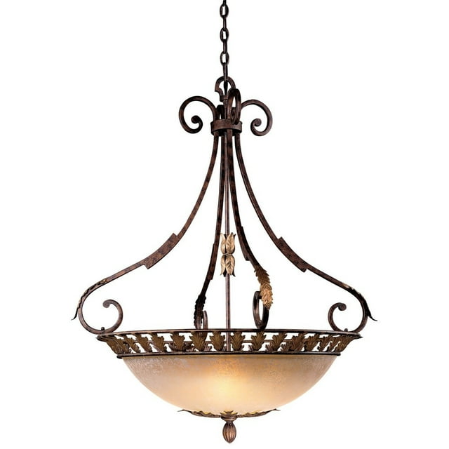 Minka Metropolitan - Zaragoza - Five Light Bowl Pendant -Traditional
