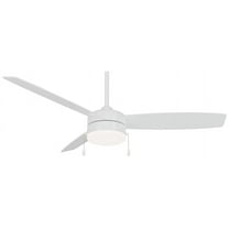 54" Minka Aire Airetor III White LED Ceiling Fan with Pull Chain