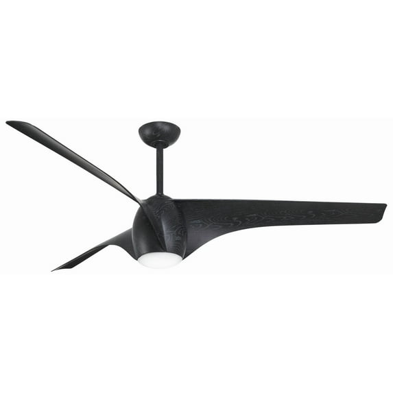 65" Minka Aire Airewave Black Maple Indoor LED Ceiling Fan with Remote
