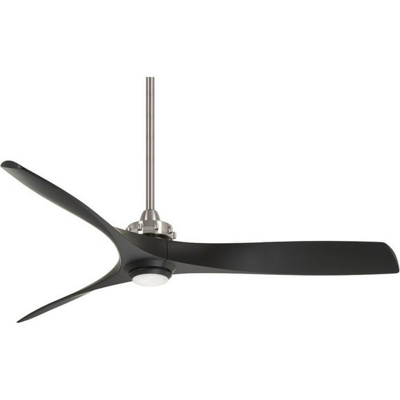 Minka Aire F853L-BN/CL Aviation Brushed Nickel 60" LED Ceiling Fan with Remote C