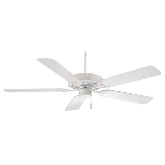 Ceiling Fan In Traditional Style 12.25 Inches Tall By 52 Inches Wide-White Finish-White Blade Color Minka Aire Fans F547-Wh