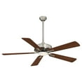thumbnail image 1 of Led Ceiling Fan In Transitional Style 13.25 Inches Tall By 52 Inches Wide-Brushed Nickel/Dark Walnut Finish-Medium Maple/Dark Walnut Blade Color, 1 of 10