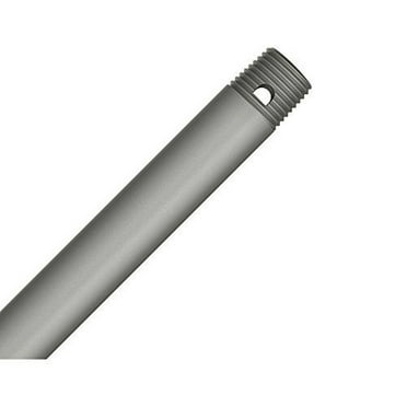 Minkaaire Dr1512 12" Ceiling Fan Downrod For Pancake Fans And 9 Ft Ceilings - Silver