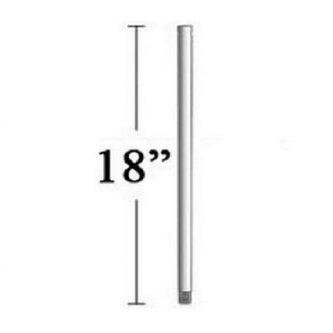 Minkaaire Dr1518 18" Ceiling Fan Downrod For Pancake Fans And 10 Ft Ceilings - Nickel