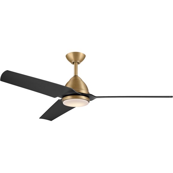 Minkaaire F753L-LBR/CL Java 54" 3 Blade Indoor / Outdoor Led Ceiling Fan - Legacy Brass /