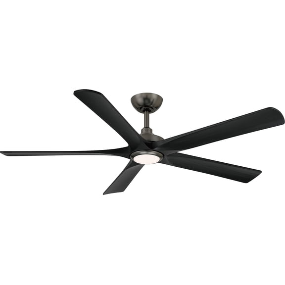 Minkaaire F793L-RGM/CL Seressa 56" 5 Blade Indoor Smart 5Cct Led Ceiling Fan - Rustic Gun