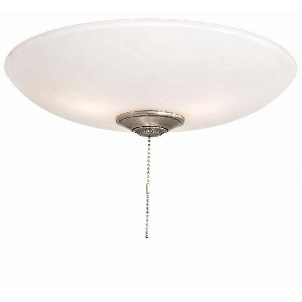 Etched Opal Frosted White LED Universal Ceiling Fan Light Kit