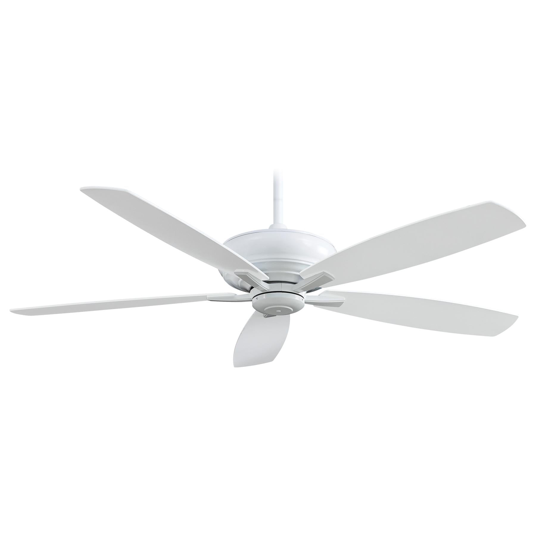 Kola-XL 60-Inch White Ceiling Fan with Remote Control