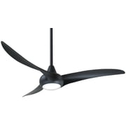 Minkaaire Light Wave Light Wave 52" 3 Blade Indoor Led Ceiling Fan - Coal