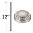 thumbnail image 1 of Minkaaire Ma Dr512 12" Ceiling Fan Downrod For 9 Ft Ceilings - Silver, 1 of 7