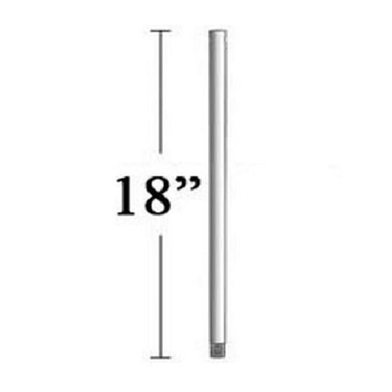 Minkaaire DR518-GL 18" Ceiling Fan Downrod For Dr5 Series And 10 Ft Ceilings - Galvanized