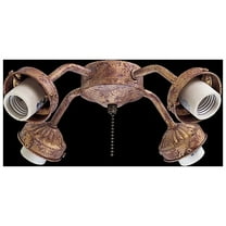 Minkaaire Ma K1 4 Light Fitter Fan Light Kit - Gold