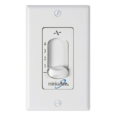 Minkaaire Ma Wc105 Wall Mount 2-Wire Ceiling Fan Remote System - White