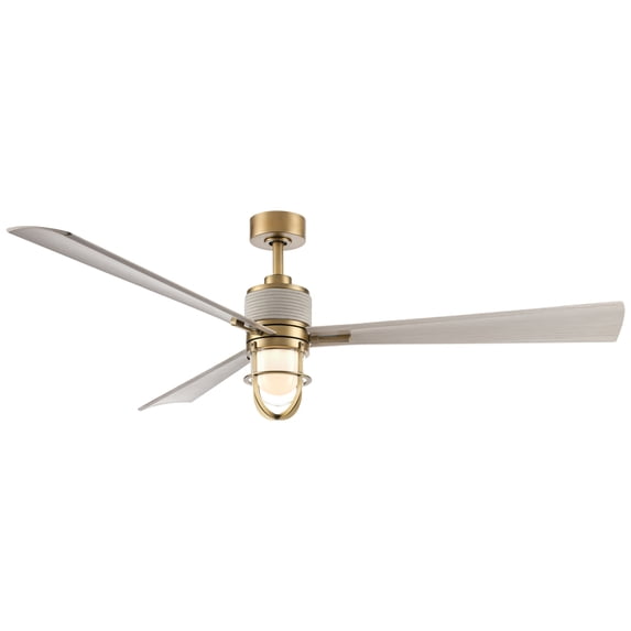 Minka Aire Nauticus 65" Ceiling Fan - Warm Coastal Driftwood F768L-LBR/WCD