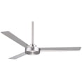 thumbnail image 1 of Ceiling Fan In Contemporary Style 11.75 Inches Tall By 52 Inches Wide-Brushed Aluminum Finish-Silver Blade Color Minka Aire Fans F524-Abd, 1 of 7