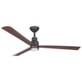 thumbnail image 1 of Minka Aire Simple 52" Ceiling Fan - Medium Maple 3-Blade F787L-ORB, 1 of 4