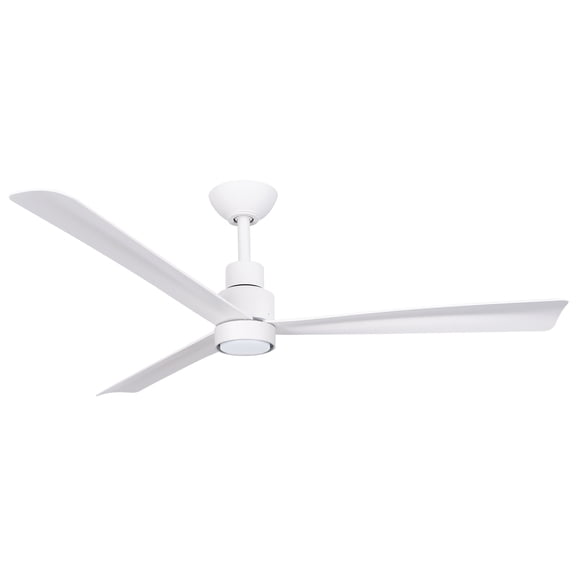 Minka Aire Simple 52" Ceiling Fan - Flat White 3-Blade Remote Control F787L-WHF