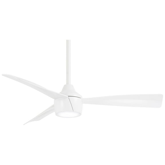 44" Minka Aire Skinnie Flat White LED Ceiling Fan with Remote Control