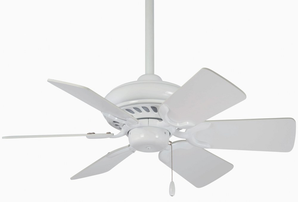 Ceiling Fan In Transitional Style 12.5 Inches Tall By 32 Inches Wide-White Finish-White Blade Color Minka Aire Fans F562-Wh