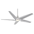thumbnail image 1 of Minkaaire F638L-BN/SL Switch 60" 5 Blade Convertible Led Ceiling Fan - Silver, 1 of 4