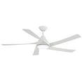 thumbnail image 1 of 56" Minka Aire Transonic Flat White Indoor LED Ceiling Fan with Remote, 1 of 7