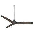 thumbnail image 1 of Minkaaire Vapor Vapor 60" 3 Blade Indoor Ceiling Fan - Coal / Toned Koa, 1 of 7