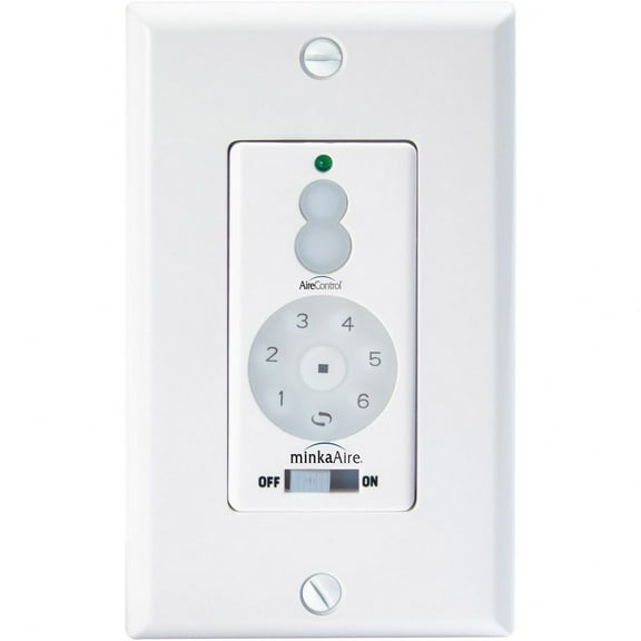 Minkaaire Wc1000 Wall Control For Six Speed Dc Ceiling Fan - White