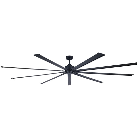 Minka Aire Xtreme 96" Ceiling Fan - Coal Black 9-Blade Remote Control F887-96-CL