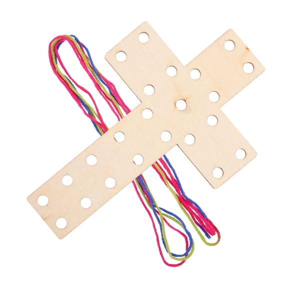 Minkissy Wooden Weaving Frame Kit Set with Assorted Colors for Beginners and Craft Enthusiasts Weaving Tools