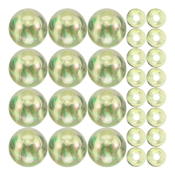 Minkissy Transparent Round Charms Beads Set for Jewelry Making Crafts and Accessories Projects