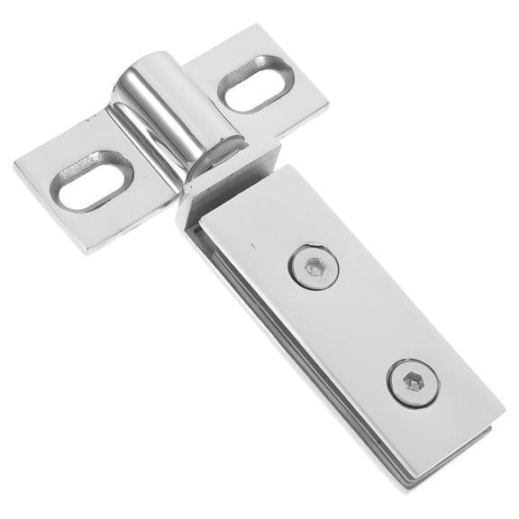 Minkissy Metal Shower Door Hinge Set Rectangular Easy Installation for Use
