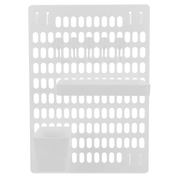 Minkissy 1 Set Plastic Pegboard Panels White Display Board for Home Organization