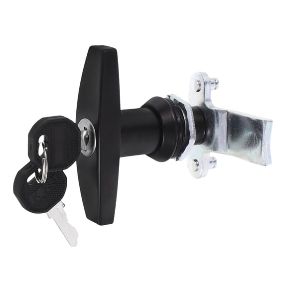 Minkissy 1 Set T Handle Lock Zinc Alloy Cabinet Lock for Electrical Boxes Secure Locking Function
