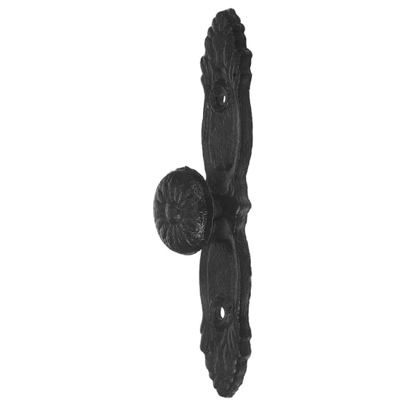 Minkissy 1 Set of Modern Drawer Pulls Cast Iron Black Ergonomic Design for Home Renovation
