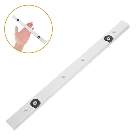 Minkissy 1 Set of Creative Slot Rail Track in Silver for Efficiency Upgrade on Table Saw Projects