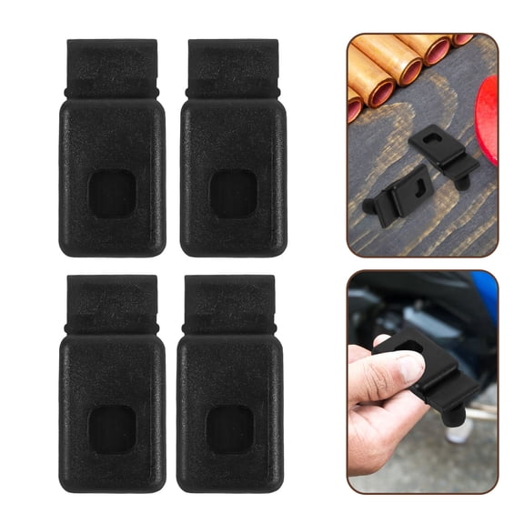 Minkissy 10 Pcs Car Trunk Storage Box Buckles Black Plastic Vehicle Organizer for Car Storage and Organization