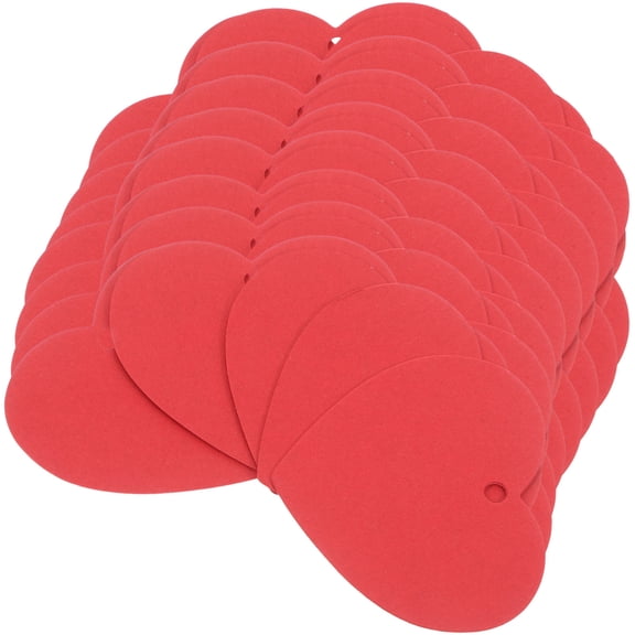 Minkissy 100Pcs Red Heart Paper Tags Creative DIY Heart-Shaped Labels for Valentine's Day Wedding and Decorations
