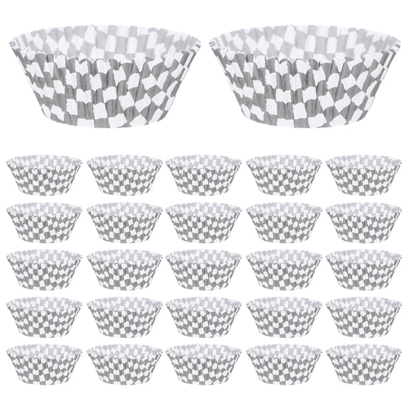 Minkissy 100pcs Muffin Cups Paper Assorted Color Water Resistant for Bakers in Birthday Parties