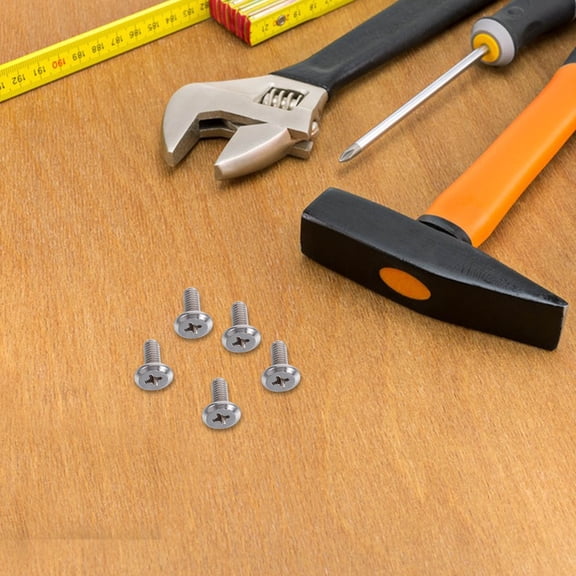 Minkissy 100-Pack Cross Screws for Furniture Assembly, Projects, Woodworking, and Home Improvement