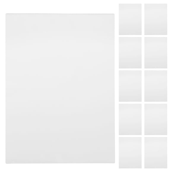 Minkissy 100-Pack Transparent PET Film Sheets for Documents, High Clarity and Transparency Material