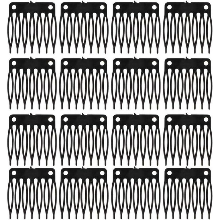100pcs Hair Extension Clips, Multipurpose 38mm 10 Teeth Wig Clips for Hair  Extensions DIY Black