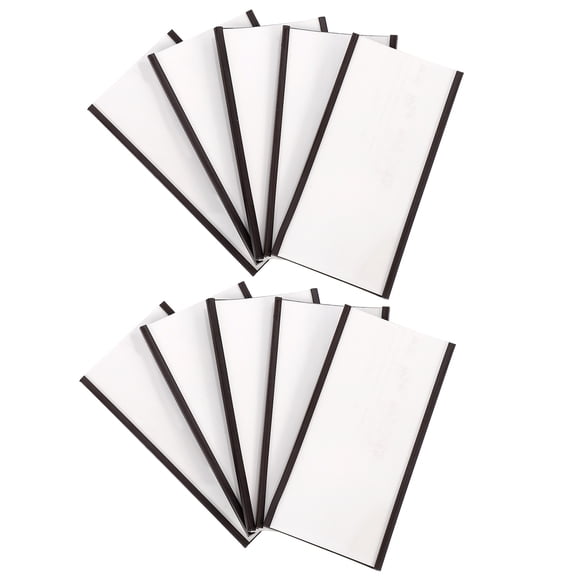 Minkissy 10Pcs Pricing Label Organizer Rubber Black for Home Organization Retail Stores