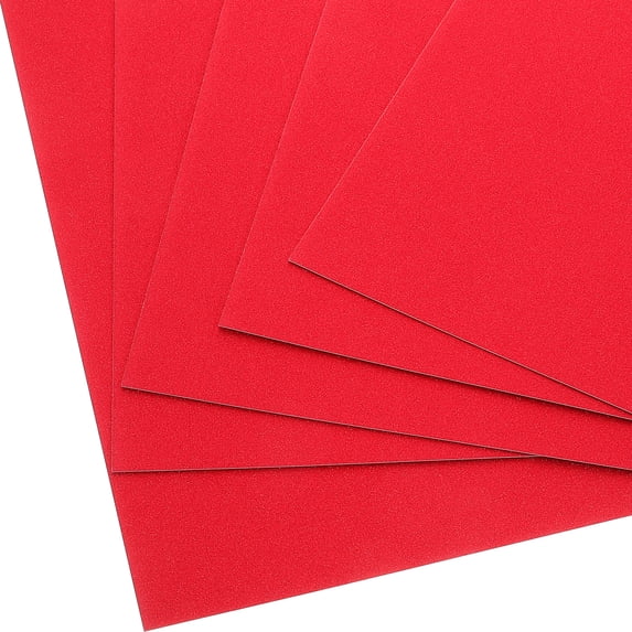 Minkissy 10Pcs Sparkling Red Cardboard Sheets for Diy Materials Shiny Paper for Home Crafting