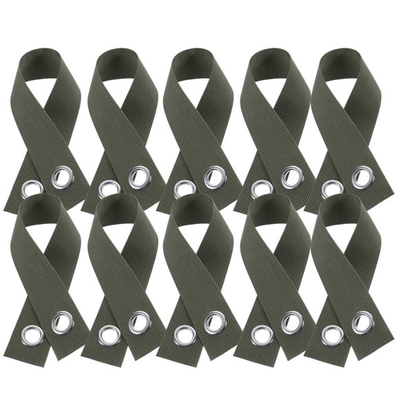 Minkissy 10Pcs Tree Straps with Grommets for Fixing and Supporting Plants