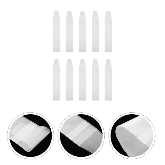 Minkissy 10Pcs White Makeup Brush Storage Pouch Eva Portable Cosmetic Brush Tool Organizer