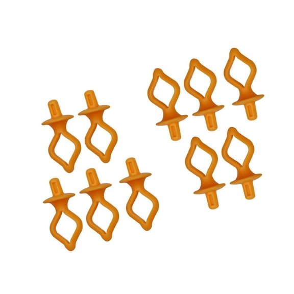 Minkissy 10-Pack Bobbin Winders for Sewing Machines, Material, Portable Orange Design for Home Sewing Users